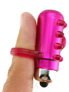   Finger Sleeve with Vibrating Bullet 
